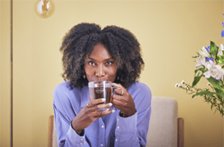 pickwick article super blends woman drinking tea teaser