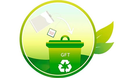 icon compostable tea bag